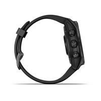 Garmin fenix 7s Solar, Gray/ Black Silicone Band, EU