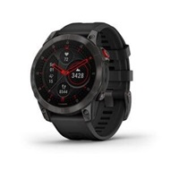 Garmin epix Sapphire, Titan Black/ Black Silicone Band, EU