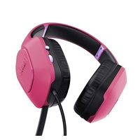 TRUST Sada sluchátka + myš + mousepad GXT 790 3v1 Gaming Bundle, růžová