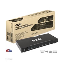 Club3D Video splitter 1:8 HDMI 2.0 4K60Hz UHD (600Mhz), 8 portů