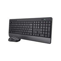 TRUST set klávesnice + myš Trezo Comfort, bezdrátová, USB, US