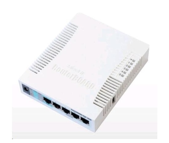BAZAR - MikroTik RouterBOARD RB951G-2HnD, 600MHz CPU, 128MB RAM, 5x LAN, integr. 2.4GHz Wi-Fi, vč. L4 licence-Po opravě