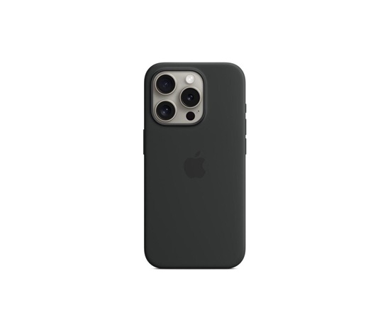 APPLE iPhone 15 Pro Silicone Case with MagSafe - Black