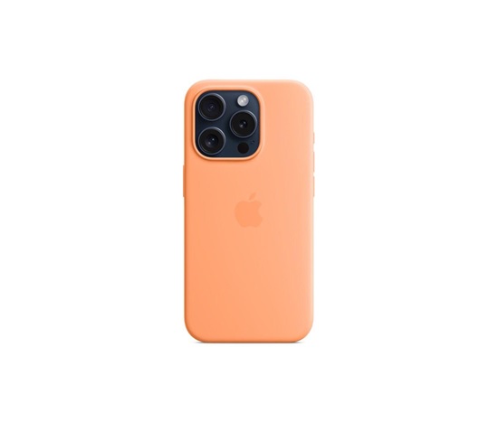 APPLE iPhone 15 Pro Silicone Case with MagSafe - Orange Sorbet