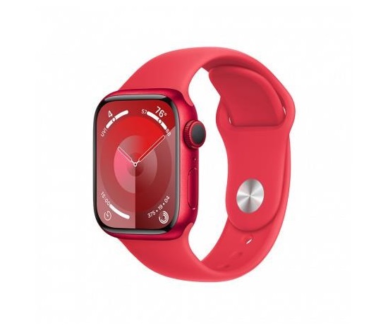 APPLE Watch Series 9 GPS 45mm RED Aluminium Case with RED Sport Band - S/M