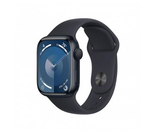 APPLE Watch Series 9 GPS 45mm Midnight Aluminium Case with Midnight Sport Band - S/M