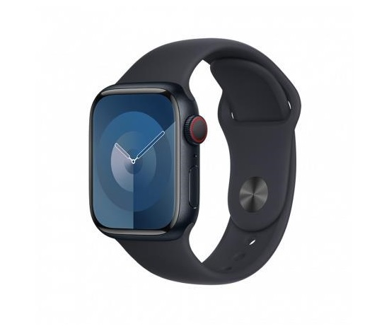 APPLE Watch Series 9 GPS + Cellular 45mm Midnight Aluminium Case with Midnight Sport Band - M/L