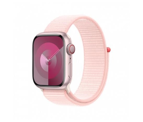 APPLE Watch Series 9 GPS + Cellular 45mm Pink Aluminium Case with Light Pink Sport Loop