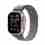 APPLE Watch Ultra 2 GPS + Cellular, 49mm Titanium Case with Green/Grey Trail Loop - S/M