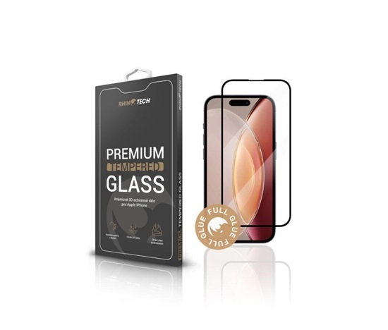 RhinoTech Tvrzené ochranné 3D sklo pro Apple iPhone 15 Pro