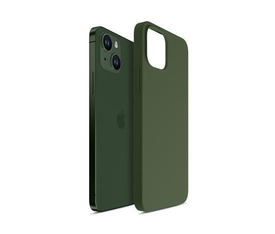 3mk ochranný kryt Hardy Silicone MagCase pro Apple iPhone 15 Plus, Alphine Green