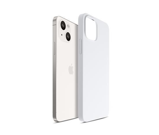 3mk ochranný kryt Hardy Silicone MagCase pro Apple iPhone 15 Plus, Silver-White