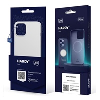 3mk Hardy Silicone MagCase pro Apple iPhone 15 Plus, Silver-White