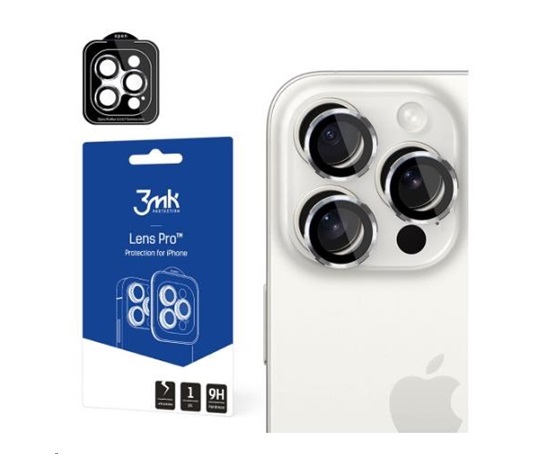 3mk ochrana kamery Lens Protection Pro pro Apple iPhone 15 Plus, Silver