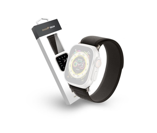 RhinoTech řemínek Ultra Wild Trail pro Apple Watch 42/44/45/49mm černá/šedá