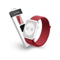 RhinoTech řemínek Magic Tape pro Apple Watch 42/44/45/49mm červená