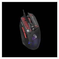 A4tech BLOODY W60 Max Mini, podsvícená herní myš, 12000 DPI, černá, USB