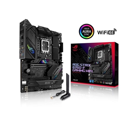 ASUS MB Sc LGA1700 ROG STRIX B760-F GAMING WIFI, Intel B760, 4xDDR5, 1xDP, 1xHDMI, WI-FI