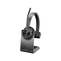 Poly Voyager 4310 bezdrátová náhlavní souprava, BT700 USB-A adaptér, mono, nabíjecí stojánek