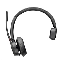 Poly bezdrátová náhlavní souprava Voyager 4310 MS Teams, BT700 USB-C adaptér, mono, nabíjecí stojánek