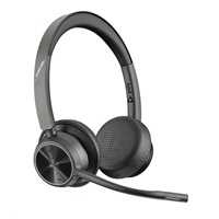 Poly bezdrátová náhlavní souprava Voyager 4320 MS Teams, BT700 USB-A adaptér, stereo, nabíjecí stojánek