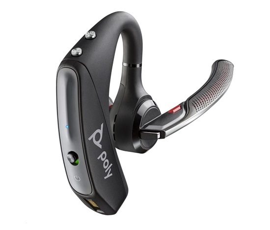 Poly Voyager 5200 UC bluetooth headset, BT700 USB-A adaptér, nabíjecí pouzdro