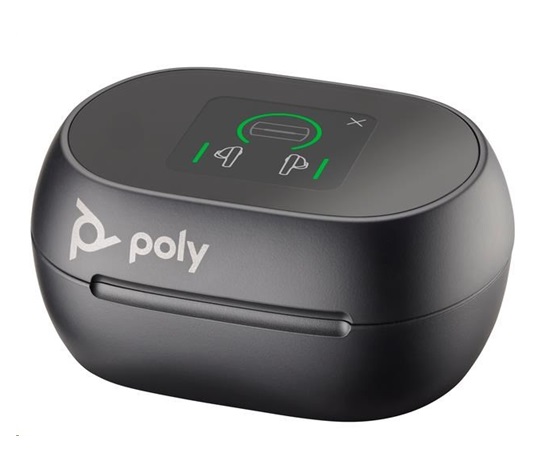 Poly bluetooth headset Voyager Free 60+, BT700 USB-C adaptér, dotykové nabíjecí pouzdro, černá