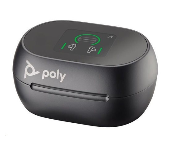 Poly bluetooth headset Voyager Free 60+ MS Teams, BT700 USB-A adaptér, dotykové nabíjecí pouzdro, černá