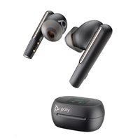 Poly bluetooth headset Voyager Free 60+ MS Teams, BT700 USB-A adaptér, dotykové nabíjecí pouzdro, černá