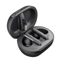 Poly bluetooth headset Voyager Free 60+ MS Teams, BT700 USB-A adaptér, dotykové nabíjecí pouzdro, černá