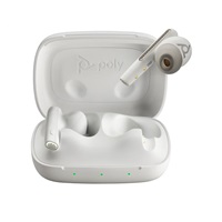 Poly bluetooth headset Voyager Free 60, BT700 USB-C adaptér, nabíjecí pouzdro, bílá