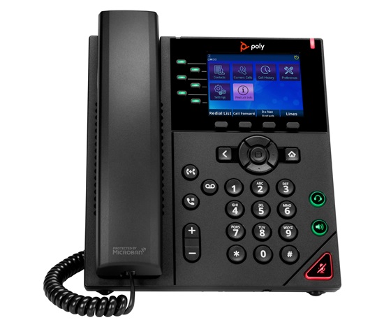 Poly OBi VVX 350 šestilinkový IP telefon s podporou PoE