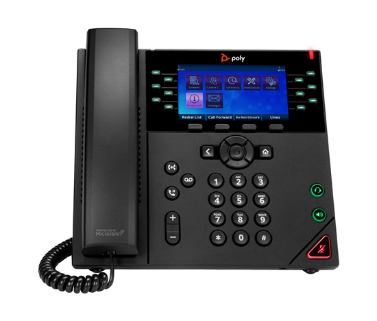Poly OBi VVX 450 dvanáctilinkový IP telefon s podporou PoE