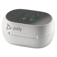 Poly Voyager Free 60+ UC White Touchscreen Charge Case for BT700 USB-C Adapter
