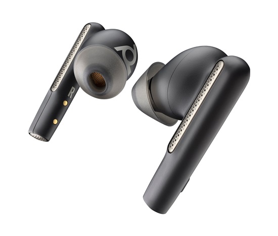 Poly Voyager Free 60/60+ Microsoft Teams Certified Black Earbuds (2 Pieces)