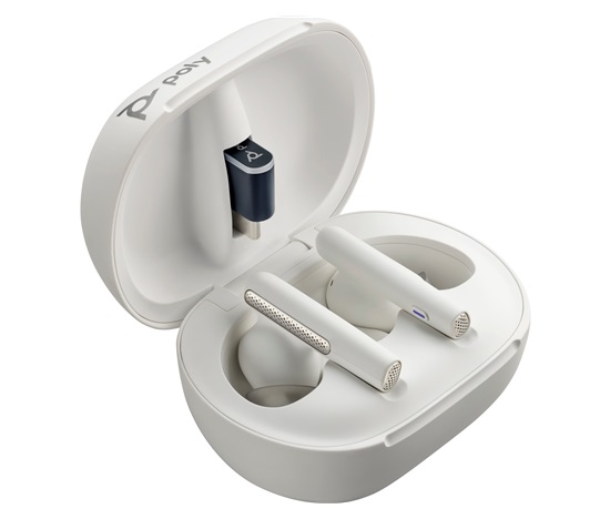 Poly Voyager Free 60/60+ White Earbuds (2 Pieces)