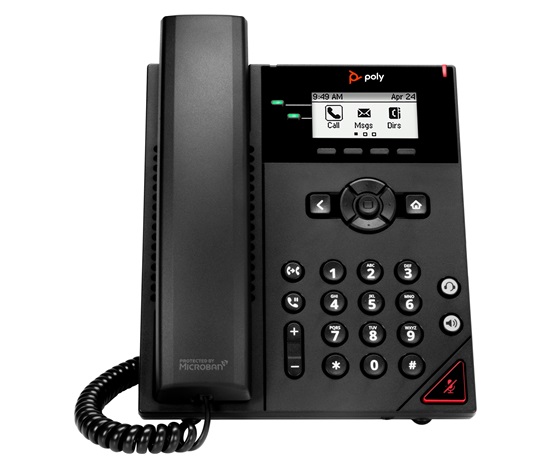 Poly VVX 150 2linkový IP telefon, PoE