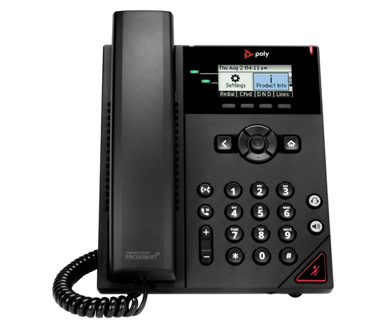 Poly OBi VVX 150 2-Line IP Phone and PoE-enabled