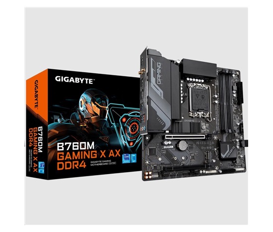 BAZAR - GIGABYTE MB Sc LGA1700 B760M GAMING X AX DDR4, Intel B760, 4xDDR4, 1xDP, 1xHDMI, WI-FI, mATX - Po opravě (Bez př