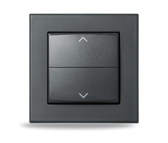 Homematic IP  Kryt kolébkového vypínače - se symboly, antracit - HmIP-BRA-A