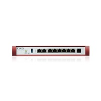 Zyxel USG FLEX 200H Series, User-definable ports with 2*2.5G & 6*1G, 1*USB with 1 YR Gold Security Pack