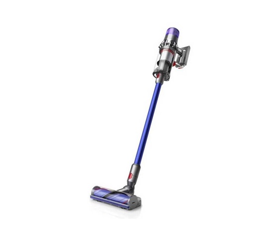 Dyson V11 (2023) akumulátorový vysvač, Li-Ion baterie, LCD displej, 3 režimy, sběrná nádoba, modrý / stříbrný