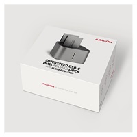 AXAGON ADSA-DC, USB-C 5Gbps - 2x SATA 6G 2.5"/3.5" SSD/HDD CLONE DUAL dokovací stanice