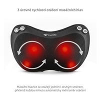 TrueLife RelaxBack B3 Charge - masážní polštář s dobíjecí baterií