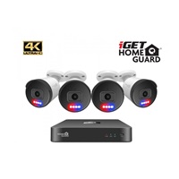 iGET HOMEGUARD HGNVK88504 - PoE 4K UltraHD NVR CCTV 8CH + 4x kamera