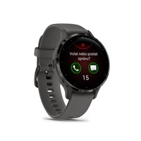 Garmin Venu® 3S, Slate/Gray, Silicone band