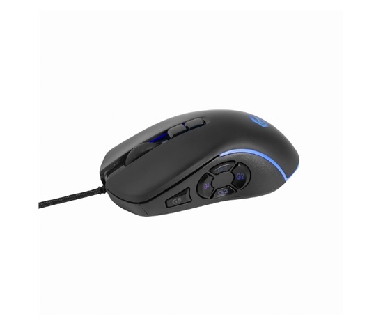 GEMBIRD myš RAGNAR RX500, podsvícená, 6 tlačítek, černá, 7200DPI,  USB