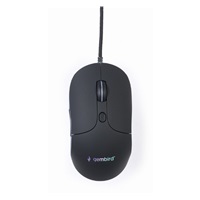 GEMBIRD myš MUS-UL-02, podsvícená, černá, 2400DPI, USB
