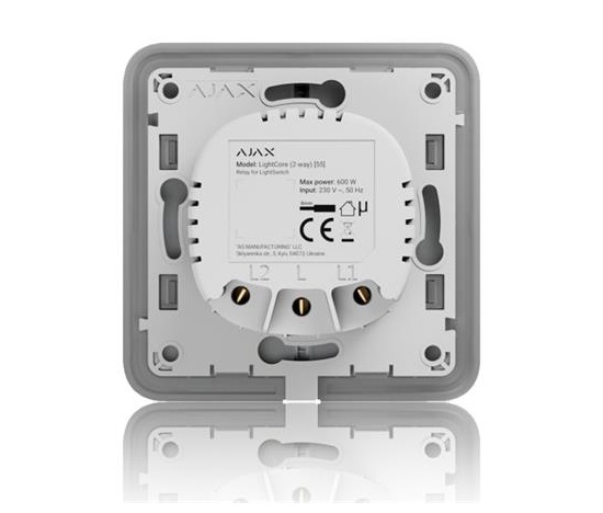 Ajax  LightCore (2-way) - Relé pro LightSwitch (spínač řazení 6-schodišťový)