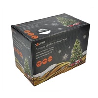 Solight LED vánoční řetěz, 500 LED, 50m, přívod 5m, IP44, bílá